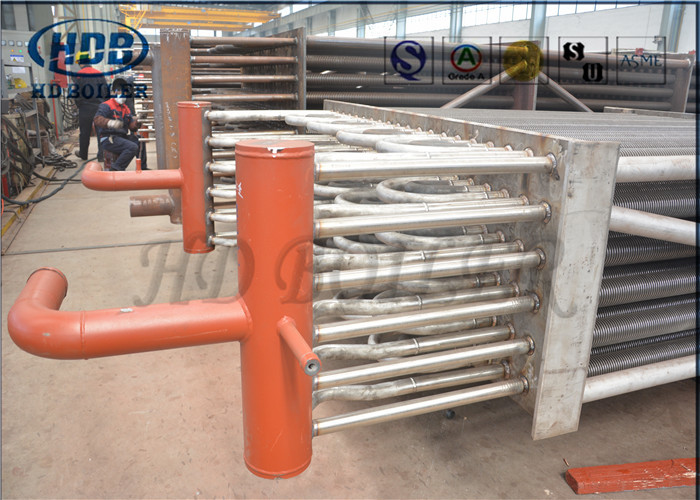 Thiết bị trao đổi nhiệt khí thải áp suất thấp / áp suất cao tiêu chuẩn ASME Thiết bị trao đổi nhiệt với ống vây