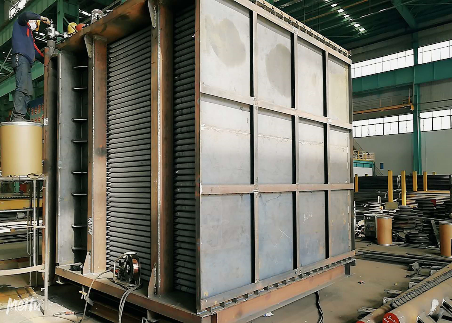 Trạm điện Hình ống ASME Máy gia nhiệt trước không khí của lò hơi